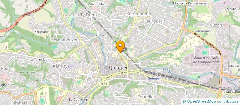 localisation de l'entreprise MONSIEUR GUILLAUME BOZEC à QUIMPER