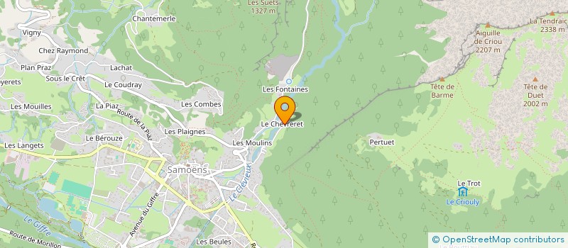 localisation de l'entreprise MONSIEUR GUILLAUME BOZONNET à SAMOENS