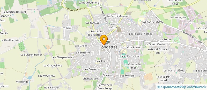 localisation de l'entreprise MONSIEUR GUILLAUME BRACHET  FONDETTES