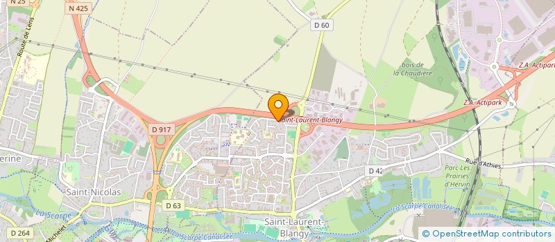 localisation de l'entreprise MONSIEUR GUILLAUME BRANS  SAINT-LAURENT-BLANGY