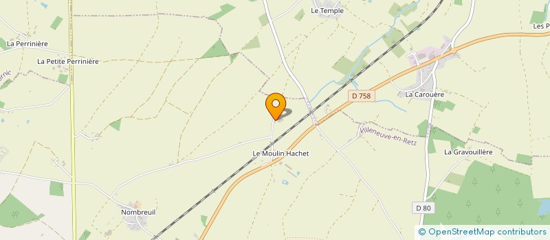 localisation de l'entreprise MONSIEUR GUILLAUME BRAUD  PONT-BELLANGER