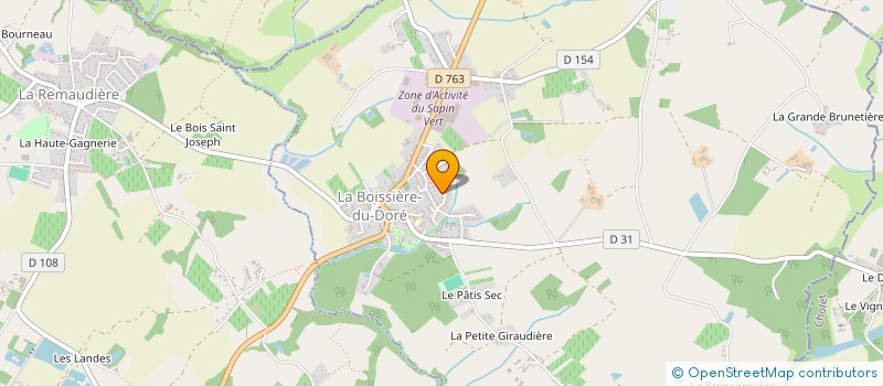 localisation de l'entreprise MONSIEUR GUILLAUME BRIDOUX  LA BOISSIERE-DU-DORE