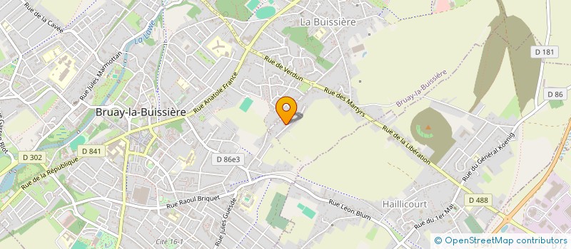 localisation de l'entreprise MONSIEUR GUILLAUME BRIFFAUT à BRUAY-LA-BUISSIERE