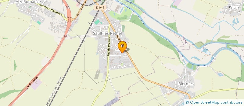 localisation de l'entreprise MONSIEUR GUILLAUME BRIFFOTEAUX  SAULT-LES-RETHEL