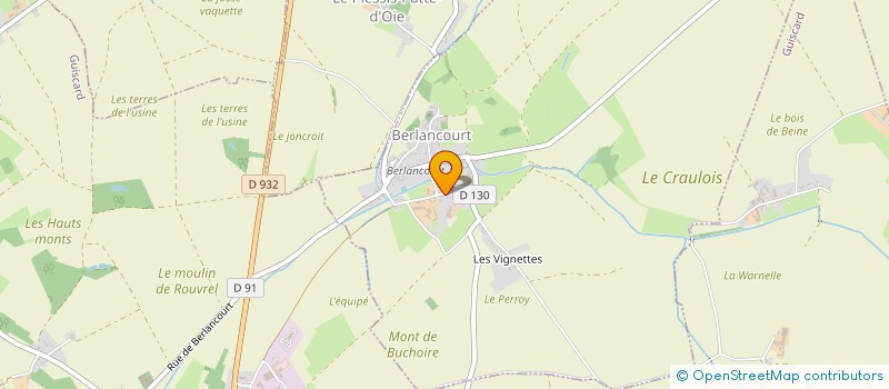 localisation de l'entreprise MONSIEUR GUILLAUME BROHON  BERLANCOURT