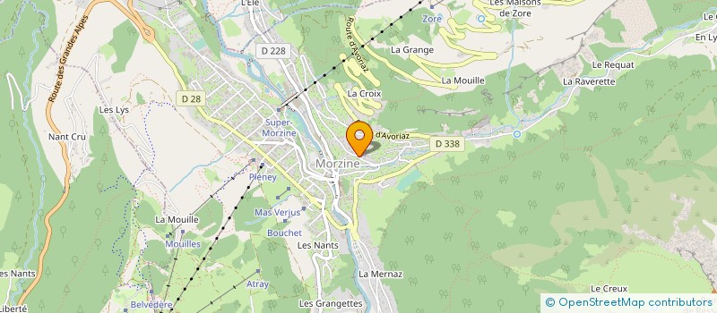 localisation de l'entreprise MONSIEUR GUILLAUME BRON  MORZINE