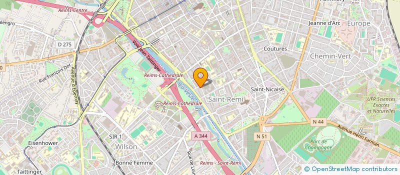 localisation de l'entreprise MONSIEUR GUILLAUME BRONCHAIN  REIMS