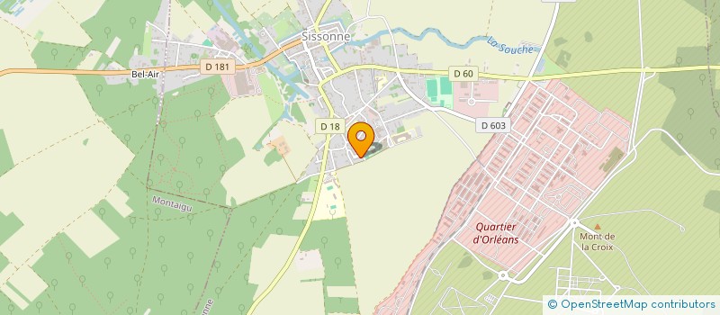 localisation de l'entreprise MONSIEUR GUILLAUME BROUARDELLE  SISSONNE