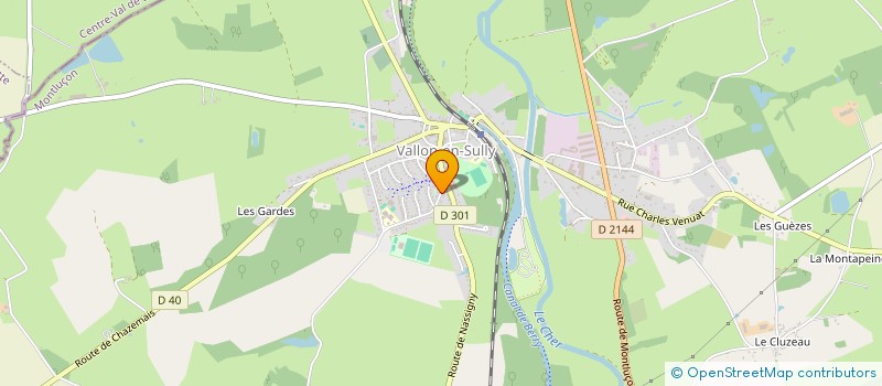 localisation de l'entreprise MONSIEUR GUILLAUME BROUSSE  VALLON-EN-SULLY