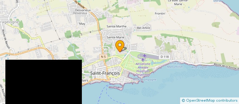 localisation de l'entreprise MONSIEUR GUILLAUME BRUGHERA  SAINT-FRANCOIS