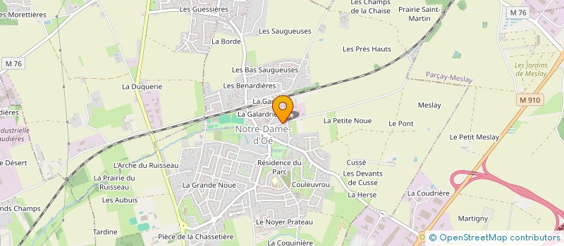 localisation de l'entreprise MONSIEUR GUILLAUME BRUNET  NOTRE-DAME-D'OE