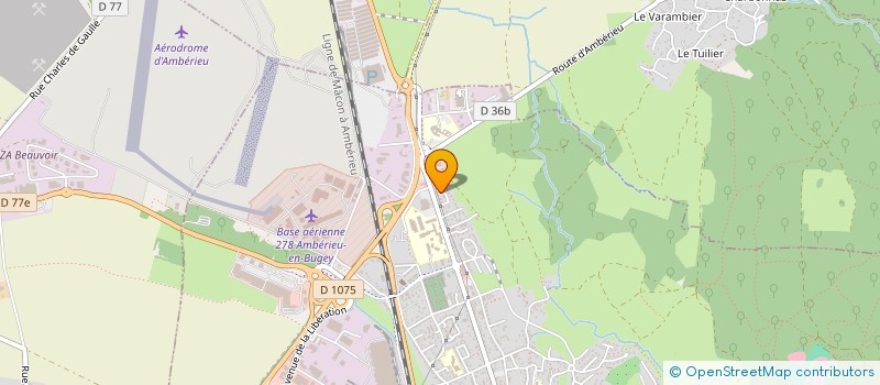 localisation de l'entreprise MONSIEUR GUILLAUME BUEB  AMBERIEU-EN-BUGEY