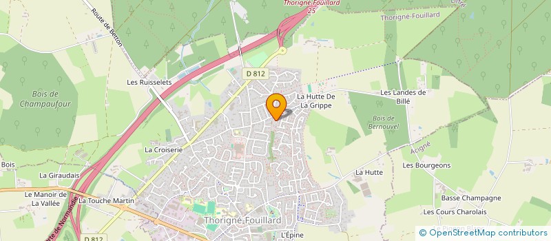 localisation de l'entreprise MONSIEUR GUILLAUME BUFFET  THORIGNE-FOUILLARD