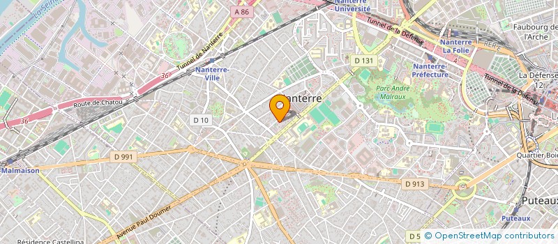 localisation de l'entreprise MONSIEUR GUILLAUME BUISARD  NANTERRE