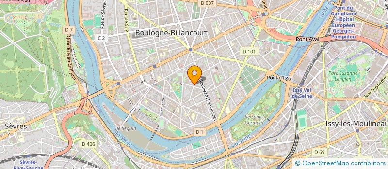 localisation de l'entreprise MONSIEUR GUILLAUME BURGEVIN à BOULOGNE-BILLANCOURT