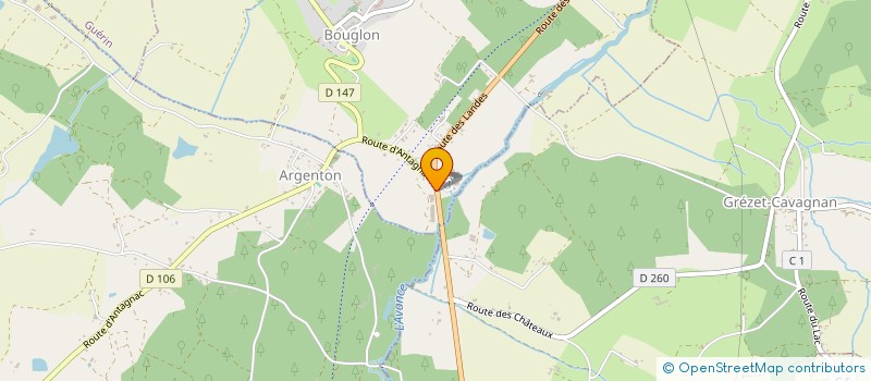 localisation de l'entreprise MONSIEUR GUILLAUME BURON  BOUGLON