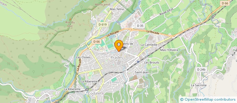 localisation de l'entreprise MONSIEUR GUILLAUME BUZIN  PRADES