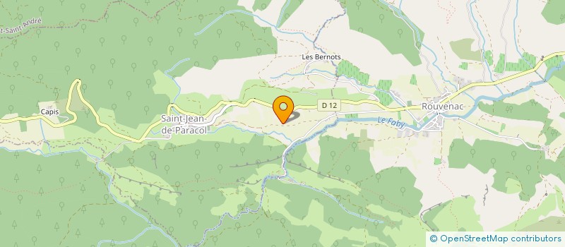 localisation de l'entreprise MONSIEUR GUILLAUME BUZZO  SAINT JEAN DE PARACOL