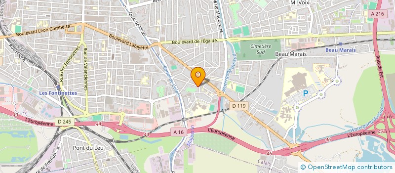 localisation de l'entreprise MONSIEUR GUILLAUME CAFFIER  CALAIS