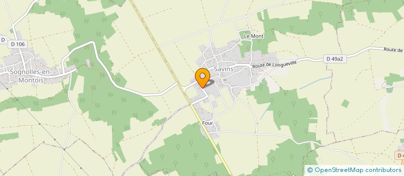 localisation de l'entreprise MONSIEUR GUILLAUME CAFFIER  SAVINS