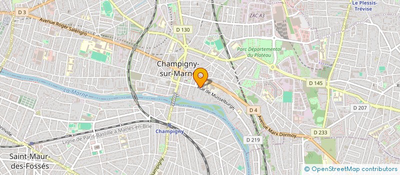 localisation de l'entreprise MONSIEUR GUILLAUME CAILLOU à CHAMPIGNY-SUR-MARNE