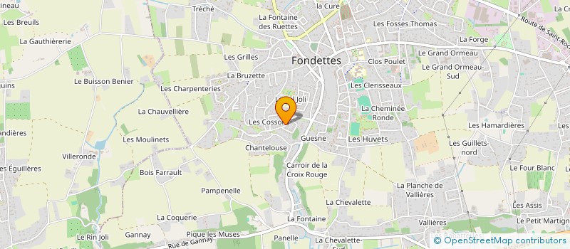localisation de l'entreprise MONSIEUR GUILLAUME CAIRONI à FONDETTES