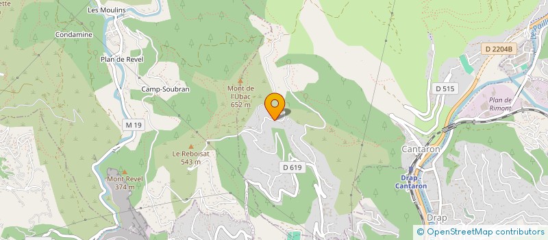 localisation de l'entreprise MONSIEUR GUILLAUME CALIARI  CANTARON