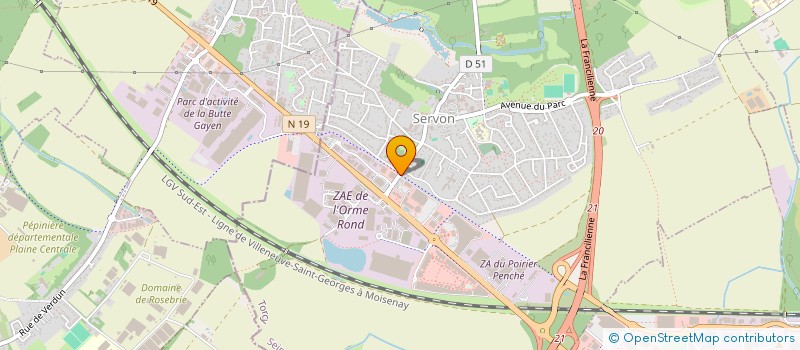 localisation de l'entreprise MONSIEUR GUILLAUME CALIPPE  SERVON