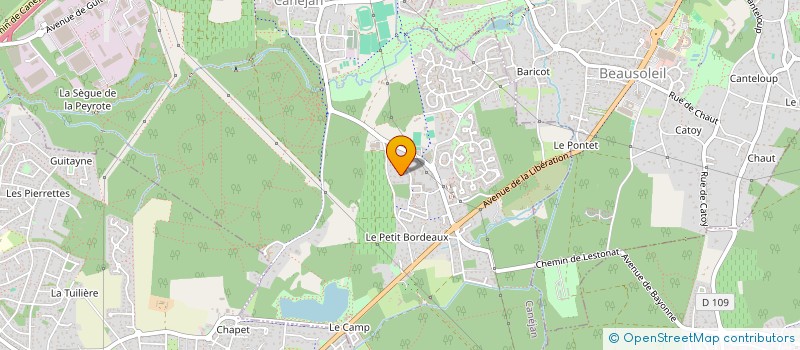 localisation de l'entreprise MONSIEUR GUILLAUME CALMEL  CANEJAN