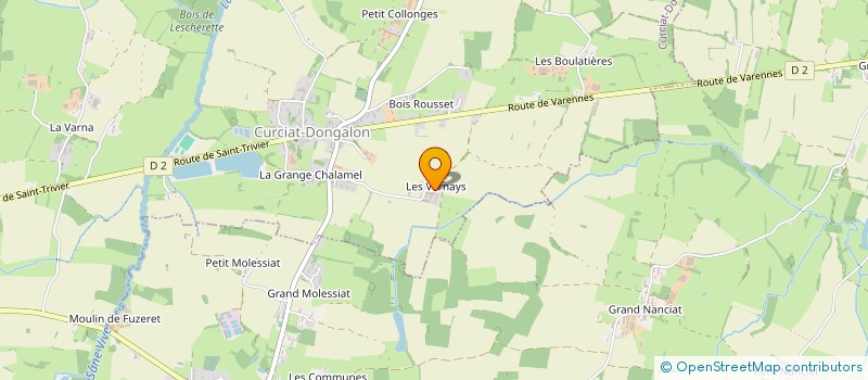 localisation de l'entreprise MONSIEUR GUILLAUME CAMBIER  CURCIAT-DONGALON