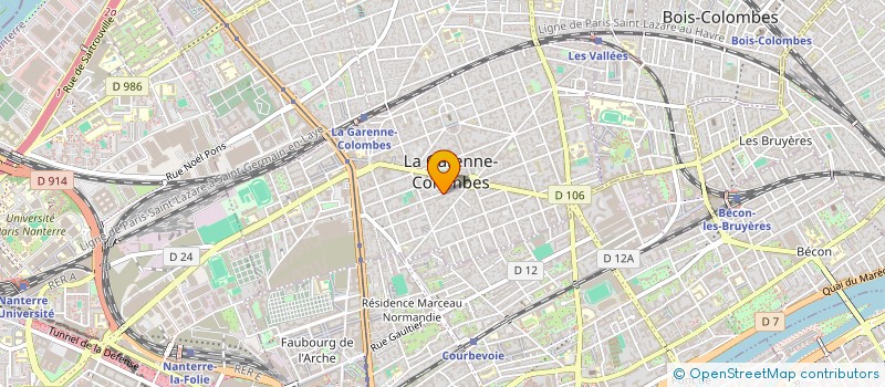 localisation de l'entreprise MONSIEUR GUILLAUME CAMPET à LA GARENNE-COLOMBES