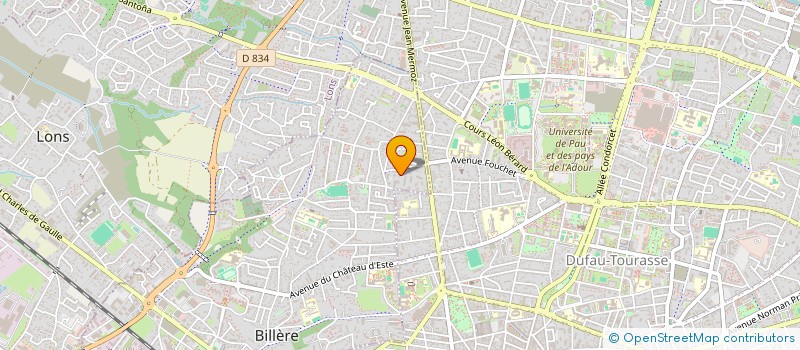 localisation de l'entreprise MONSIEUR GUILLAUME CANTON  BILLERE