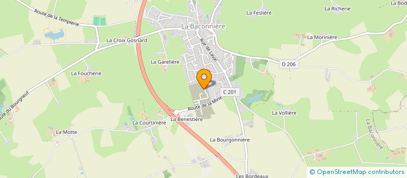 localisation de l'entreprise MONSIEUR GUILLAUME CAOUSSIN  LA BACONNIERE