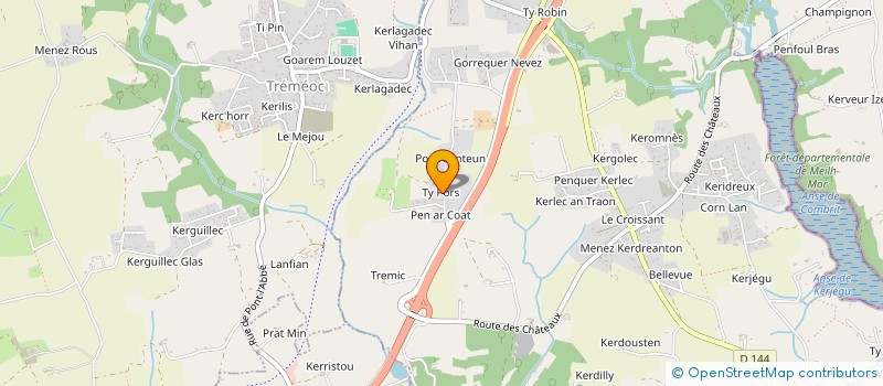 localisation de l'entreprise MONSIEUR GUILLAUME CARIOU à COMBRIT