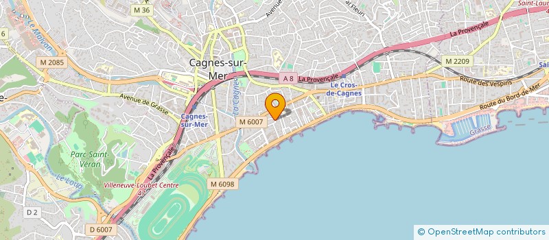 localisation de l'entreprise MONSIEUR GUILLAUME CARIOU à CAGNES-SUR-MER