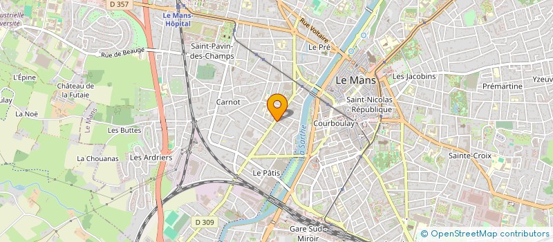 localisation de l'entreprise MONSIEUR GUILLAUME CARLES  LE MANS