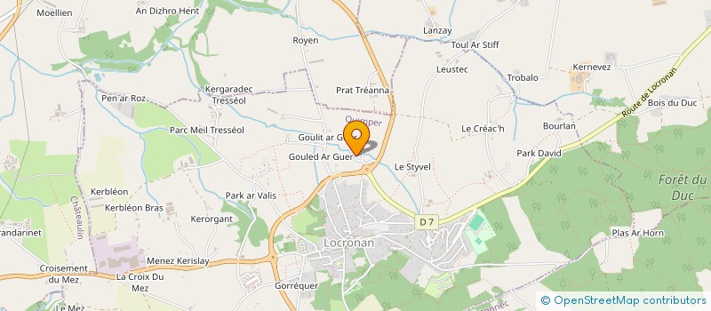 localisation de l'entreprise MONSIEUR GUILLAUME CARLIER  GUENGAT