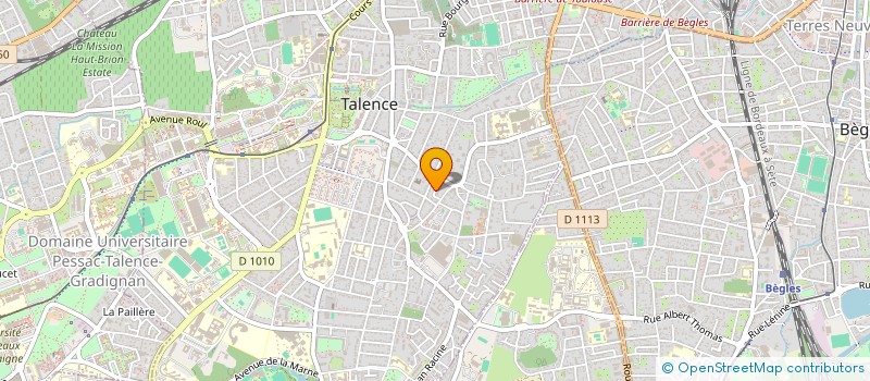 localisation de l'entreprise MONSIEUR GUILLAUME CARMONA  TALENCE