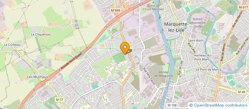localisation de l'entreprise MONSIEUR GUILLAUME CARPENTIER  MARQUETTE-LEZ-LILLE