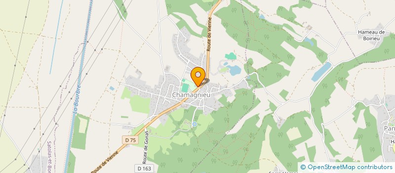 localisation de l'entreprise MONSIEUR GUILLAUME CARRETERO  CHAMAGNIEU