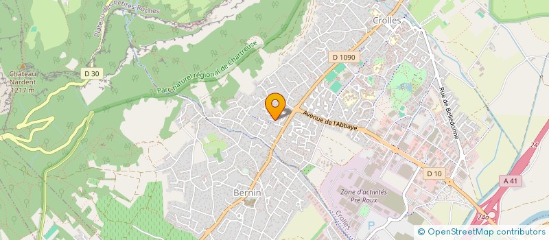 localisation de l'entreprise MONSIEUR GUILLAUME CART-LAMY  CROLLES