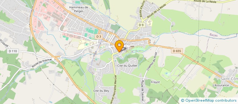 localisation de l'entreprise MONSIEUR GUILLAUME CARTIER  BAZAS