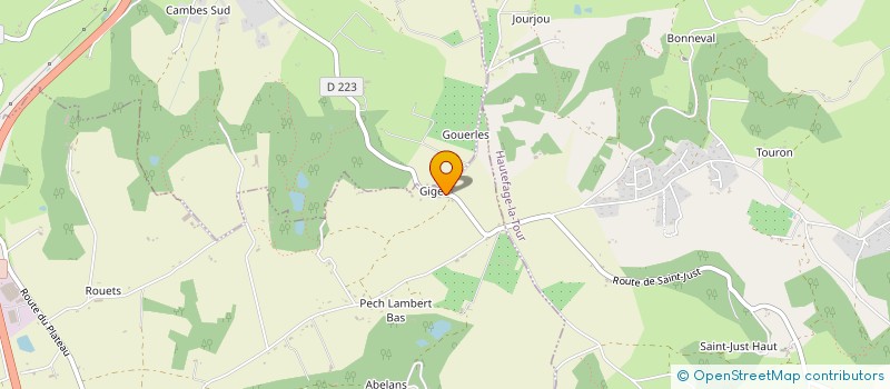 localisation de l'entreprise MONSIEUR GUILLAUME CARTIGNY  SAINT-ANTOINE-DE-FICALBA