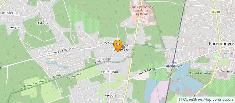 localisation de l'entreprise MONSIEUR GUILLAUME CARUEL  LE PIAN-MEDOC