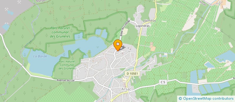 localisation de l'entreprise MONSIEUR GUILLAUME CASO  ARSAC