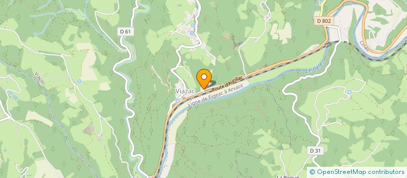 localisation de l'entreprise MONSIEUR GUILLAUME CASSAIR  VIAZAC