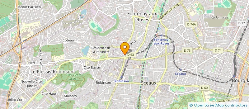 localisation de l'entreprise MONSIEUR GUILLAUME CASSIER à FONTENAY-AUX-ROSES