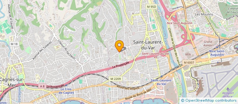 localisation de l'entreprise MONSIEUR GUILLAUME CASSINI à SAINT-LAURENT-DU-VAR