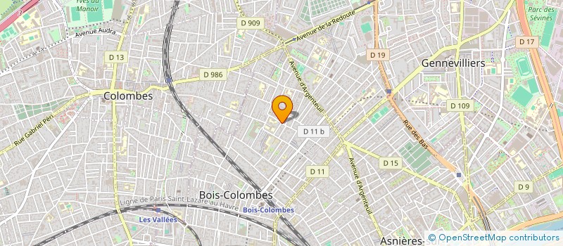 localisation de l'entreprise MONSIEUR GUILLAUME CASSOU à BOIS-COLOMBES
