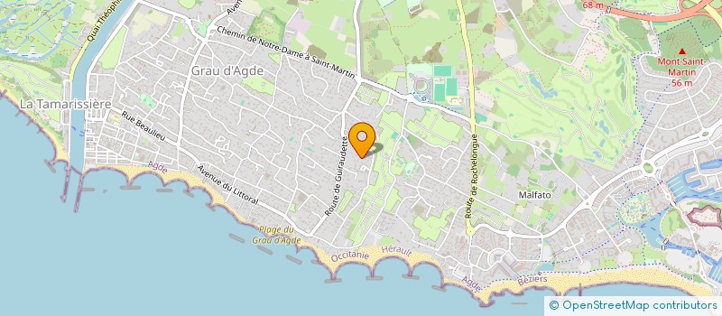 localisation de l'entreprise MONSIEUR GUILLAUME CASTELLA  AGDE